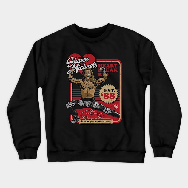 Shawn Michaels 35th Anniversary Est. 88 Crewneck Sweatshirt by MunMun_Design